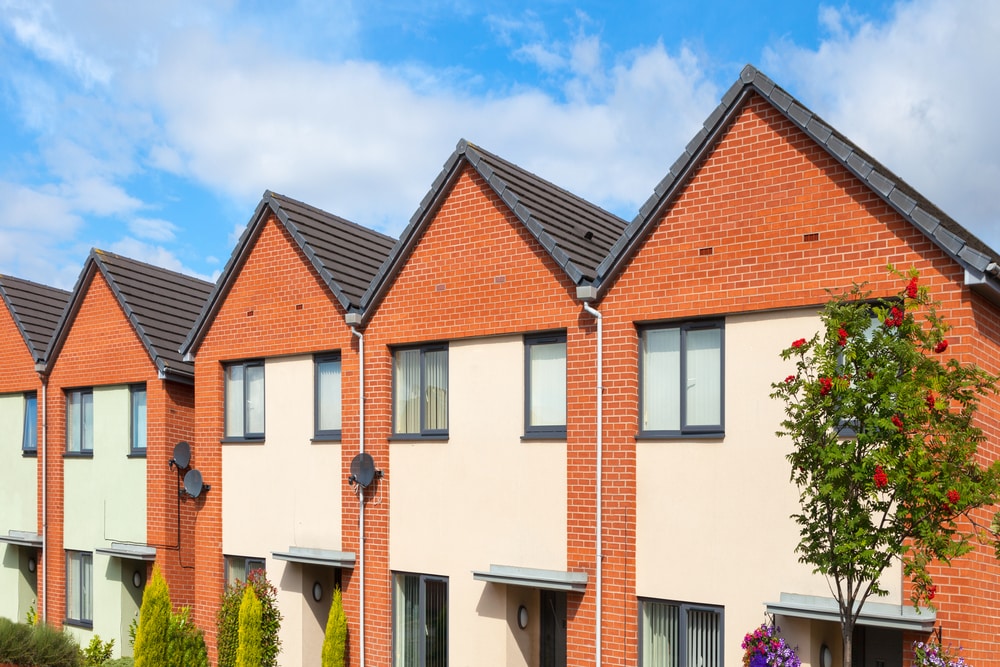 Row of UK Houses